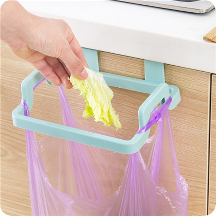 Hanging Garbage Bag Rack Storage Rack Household Wall-Mounted Bracket Hook Cabinet Door Hanger Garbage Bag Hanger