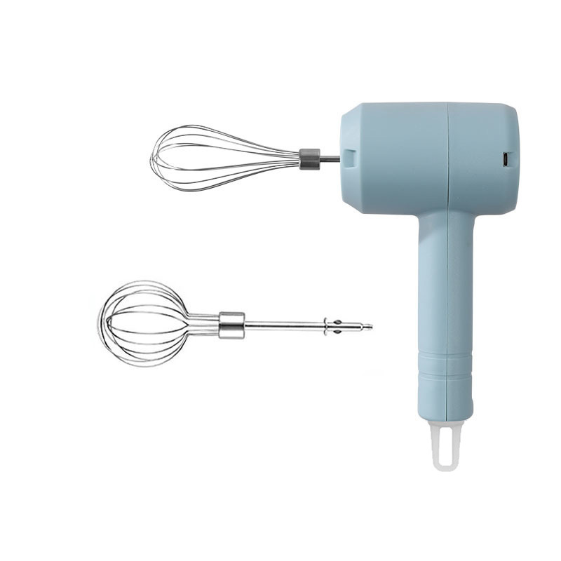 Mini double stick electric egg beater household handheld automatic milk bubble beater stainless steel egg beater mixer