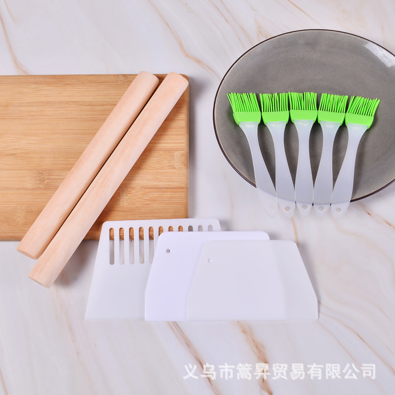 Скалка из массива дерева, деревянная скалка, ролик для теста, подушка для замеса, инструмент для выпечки