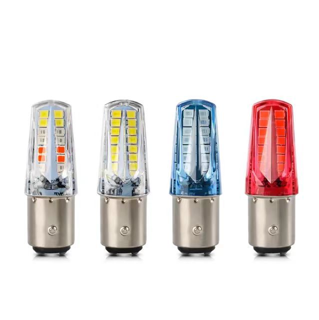 Новый светодиодный стоп-сигнал для автомобиля и мотоцикла 1157 2835 32SMD RGB бегущий стоп-сигнал