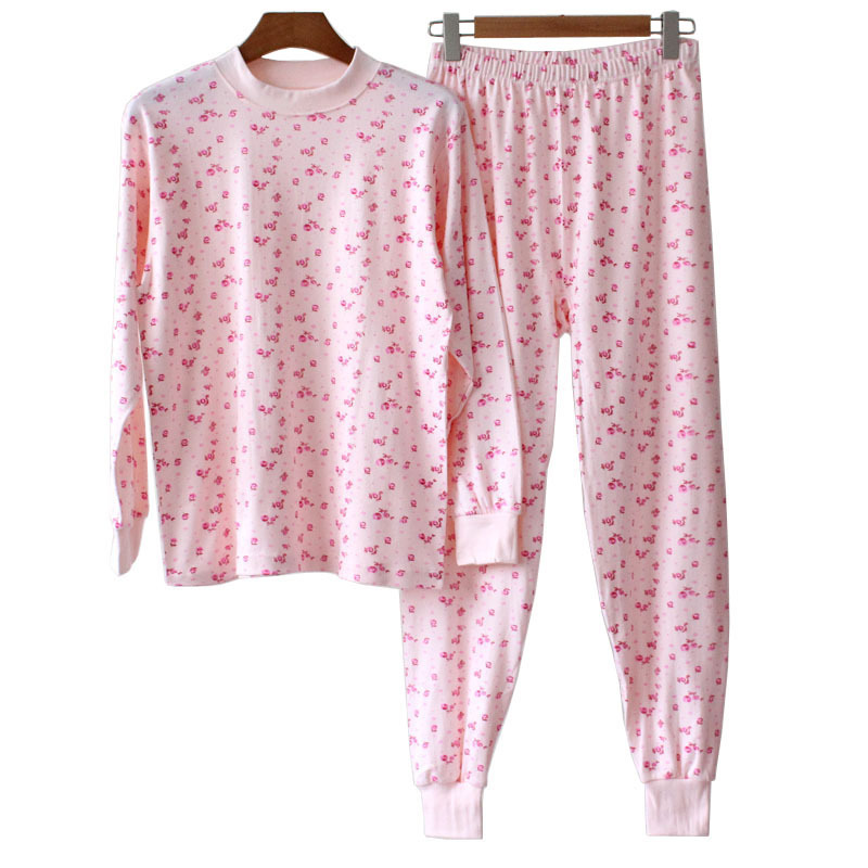 Wang Shuxia Middle-Aged and Elderly Women's Autumn Cotton Thermal Underwear Set, Ladies' Underwear Set, Mom's Autumn Cotton Underwear Set