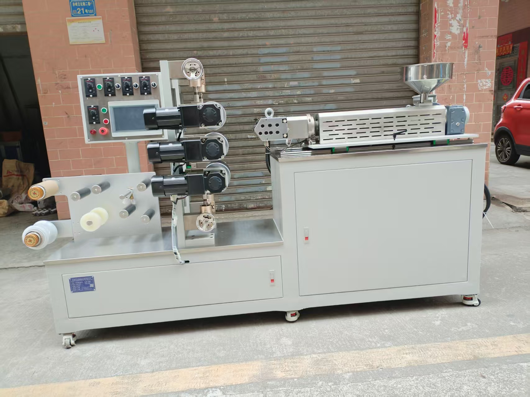 Лабораторная экструзионная машина для цветного мастер-батча, маленькая экструзионная машина, машина для пленки PLA, Zhongxin Instruments, Дунгуань