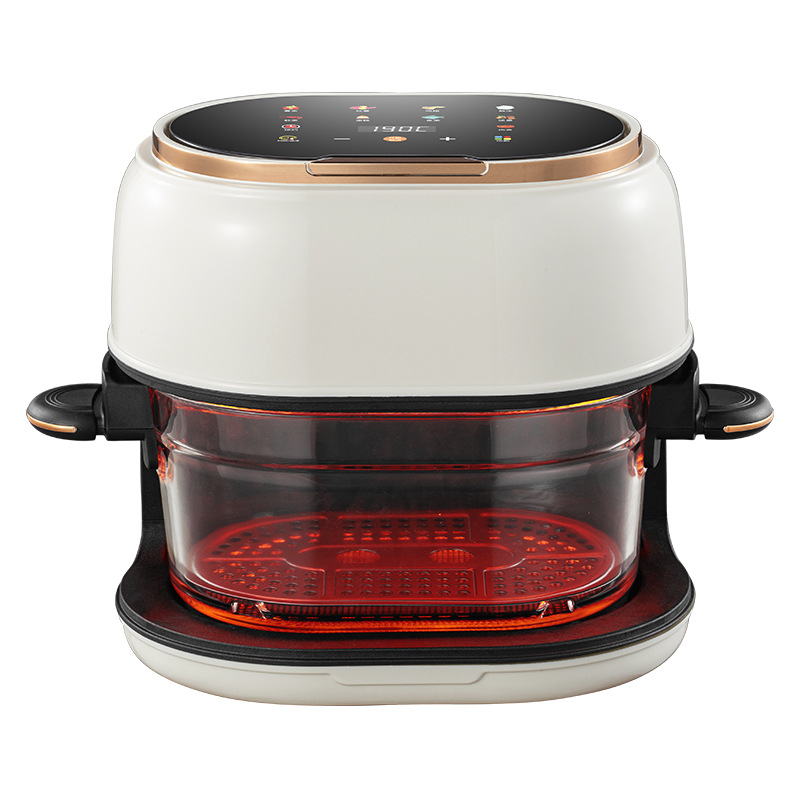 New 4L Glass Household Large-Capacity Air Fryer Cross-Border Airfryer Touch Screen Multi-Functional Oil-Free Potato Machine Strips