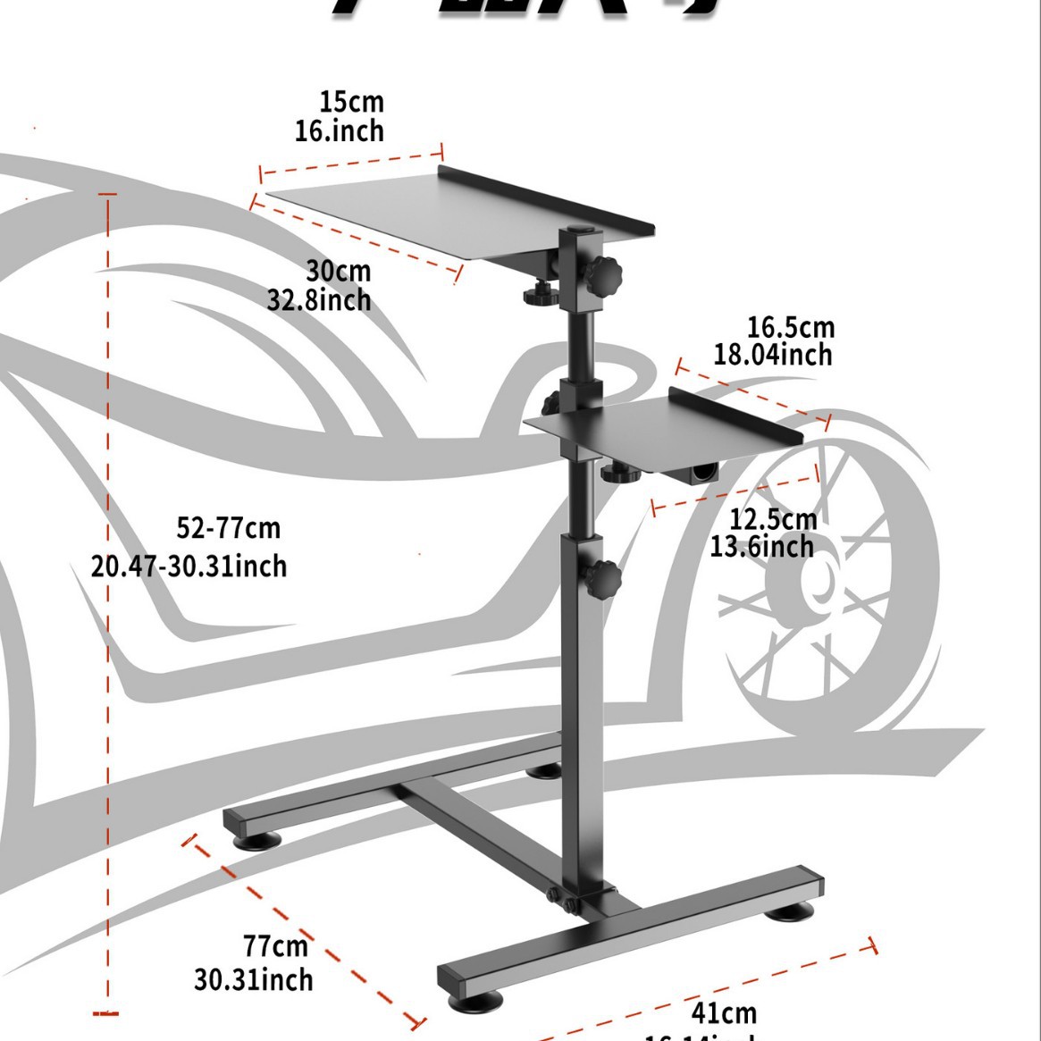 Mobile Keyboard Stand, Rotatable and Adjustable Height, Bed Mouse Desktop Adjustable Stand, Gaming Steering Wheel Racing Simulator