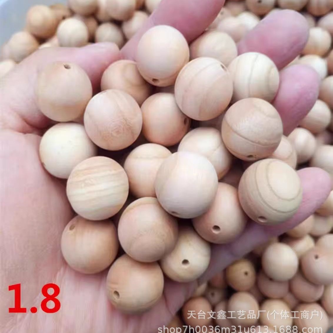 Factory Direct Supply Painted Solid Wood Color Peach Wood Perforated Wooden Beads DIY Handmade Beads Buddhist Beads Loose Beads Buddha Head Accessories