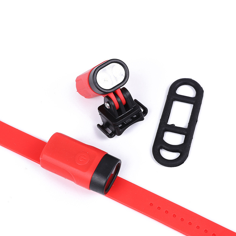 Multifunctional warning light USB charging wrist ankle light outdoor night running sports signal light bicycle helmet light