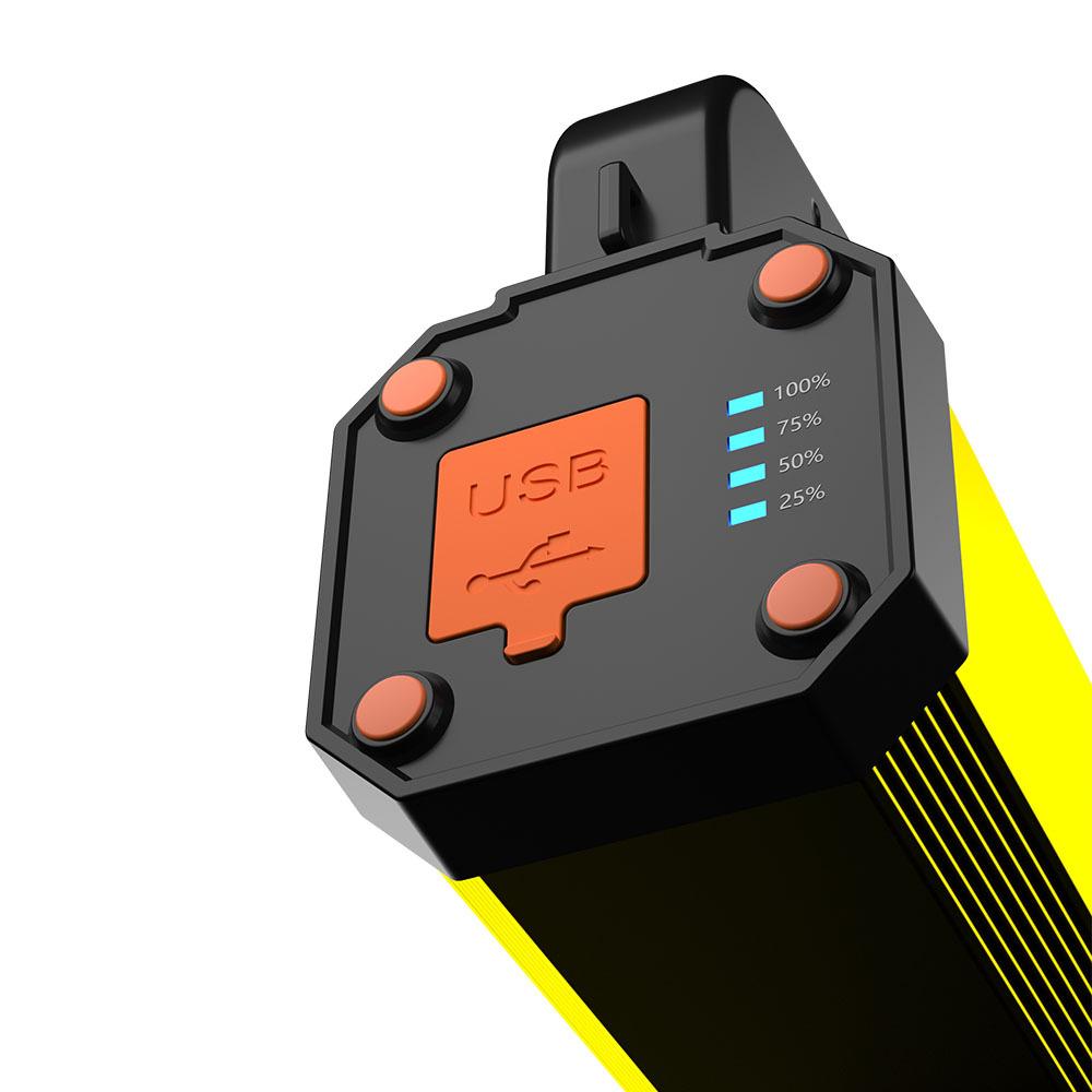 Cross-Border Convenient Rechargeable Emergency Lighting Flashlight Outdoor Lighting Camping Light Patrol Fire Flood Prevention Long-Range Searchlight