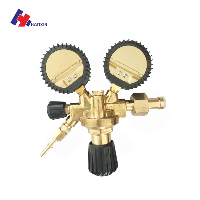 Italian European Style Grids Old Carbon Dioxide Argon All-Copper Pressure Reducer W21.8