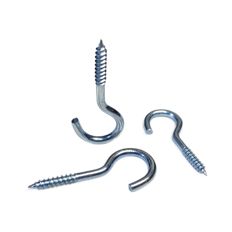 Factory Price Blue and White Zinc-Plated Lamp Hooks, Open Eye Hooks, Hook-And-Eye Hooks, Question Mark Hooks, Self-Tapping Screws, Wind Hooks, Self-Tapping Nails