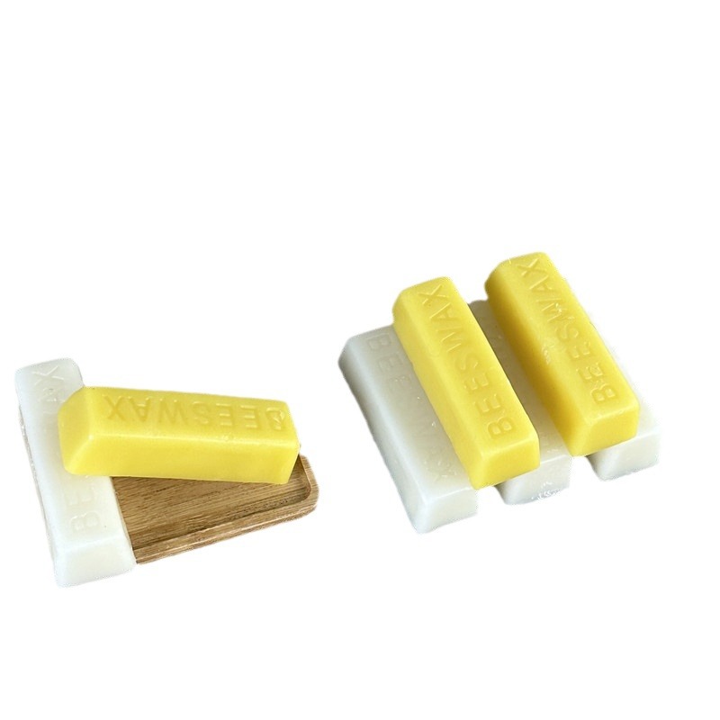 Manufacturer White Beeswax Block Beeswax Furniture Polish Beeswax Block Lipstick Lipstick Cosmetics DIY Raw Material 28G/Block
