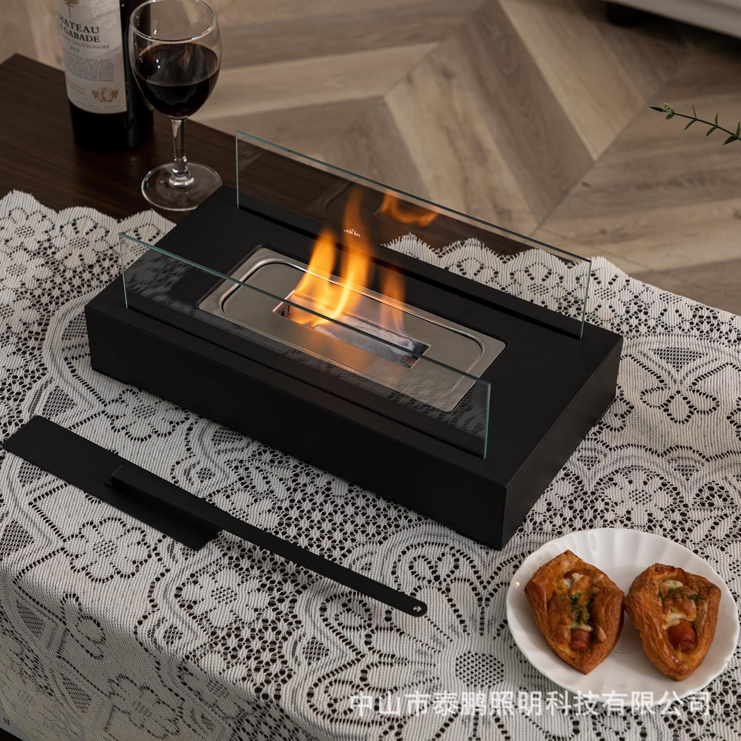 Кросс-бордерный прямоугольный настольный камин на спирте, этаноловый жаровня для двора, портативный уличный спиртовой диспенсер