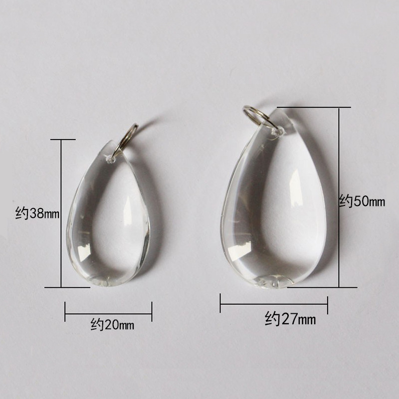 Bead Curtain Door Curtain Drop-shaped Pendant Handmade Beaded Accessories Family Curtain Crystal Lamp Decorative Loose Beads