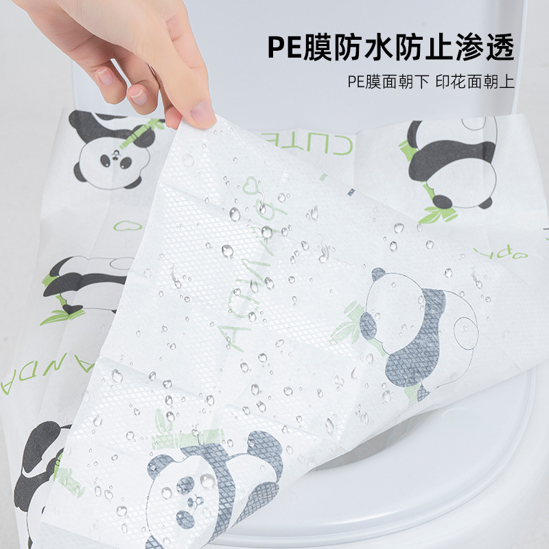 Disposable toilet seat cushion wholesale dirty hotel waterproof toilet paper maternity toilet seat cushion paper independent cross-border