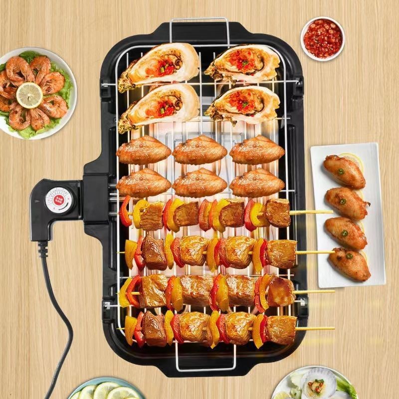Cross-border foreign trade oven household electric barbecue oven indoor smokeless electric oven grill string electric barbecue utensils wholesale