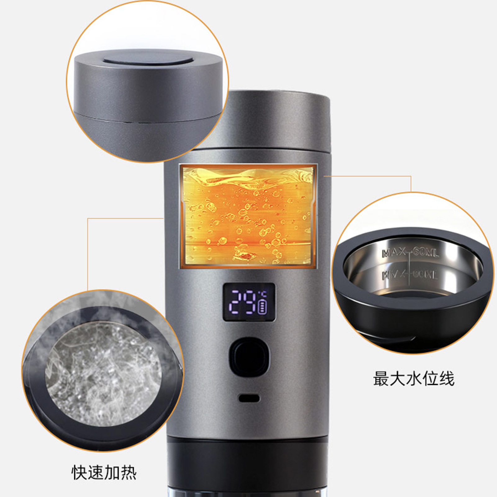 Cross-Border New Product Portable Capsule Coffee Machine Outdoor Heated Espresso Small Coffee Machine Three-In-One