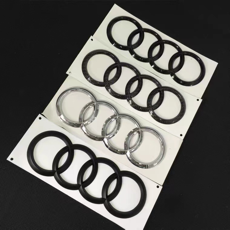 Applicable to Audi four-ring standard Q3Q5 net standard A5A6A4L modification RS3 front standard rear tail standard Audi front and rear car logo