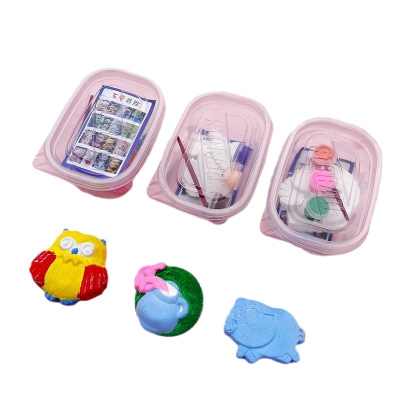 Children's coloring plaster doll White Blank DIY creative graffiti toy Square Park stall handmade toy wholesale