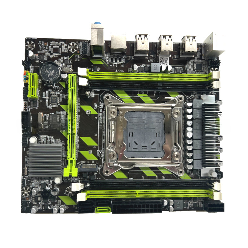 New x79G motherboard desktop computer motherboard 2011 pin M.2 interface support DDR3 RECC