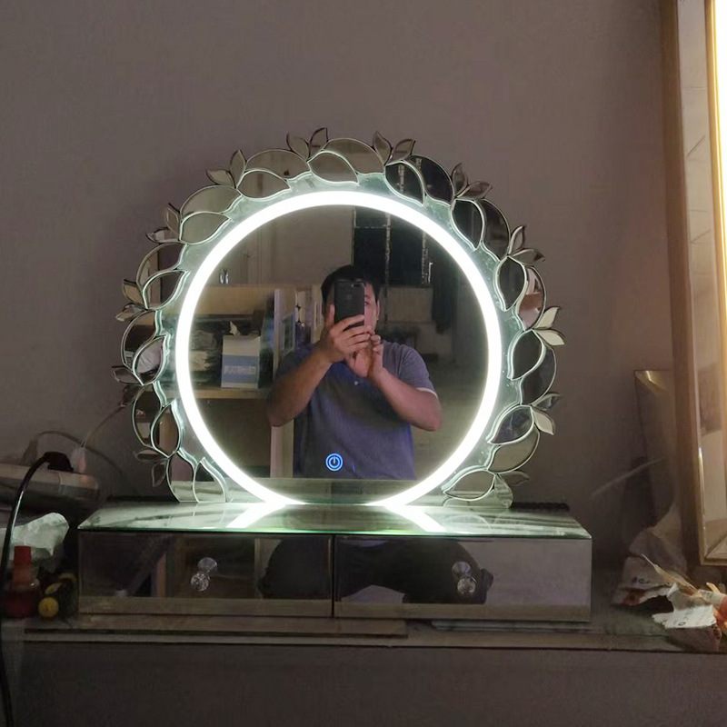 Bathroom Glass Lens Bathroom Mirror Defogging Touch Screen Smart Mirror Luminous Makeup Mirror Dressing Bathroom Mirror