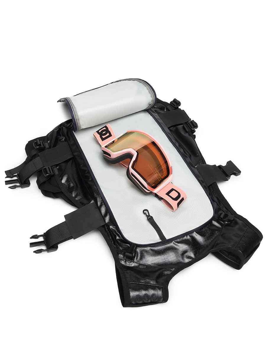 Sanxdi Snowboarding Vest Backpack Tactical Multifunctional Ski Bag for Men and Women with Back Protection Waterproof Off-Piste Vest