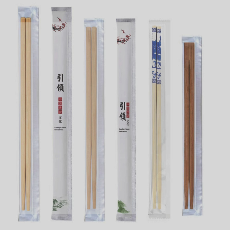 Disposable Chopsticks with Logo Printing, Special Chopsticks for Catering and Hotels, Individually Packaged, Twin Chopsticks, Customized