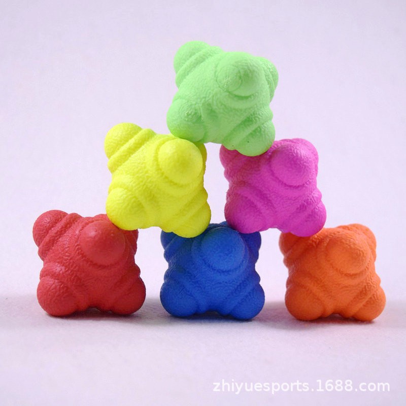 Hexagon ball reaction ball sensitive ball direction change ball net feather table tennis agile training device children's speed reaction ball