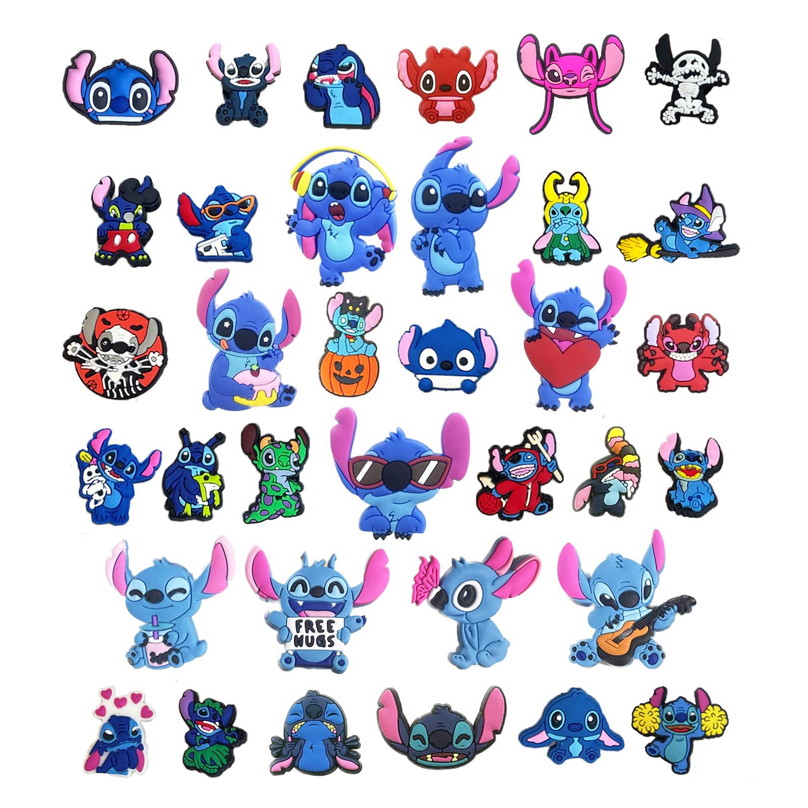 Cross-Border Hot-Selling Shoe Buckles, Cute Pvc Shoe Decorations, Garden Shoes, Cartoon Decorative Shoe Decorations, Suitable for Girls and Boys, Randomly Distributed