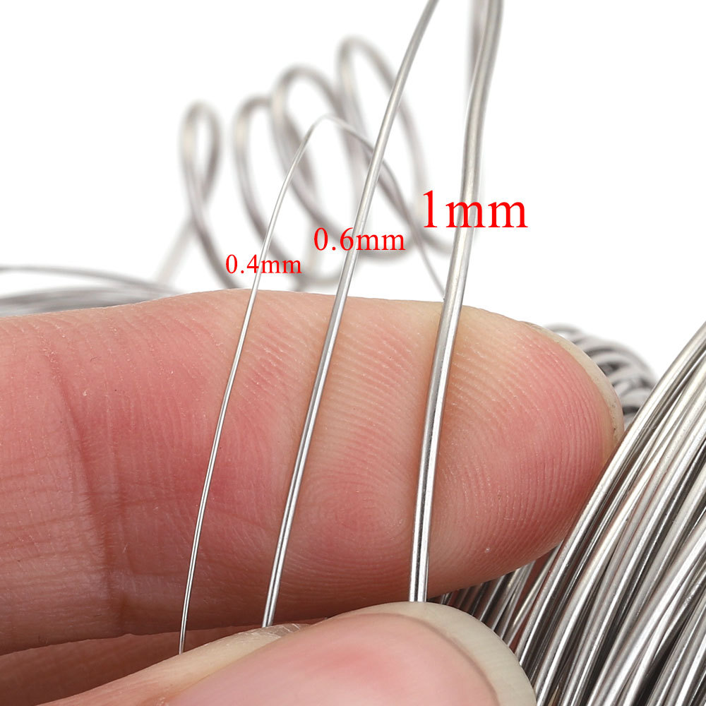 10m / Bundled Stainless Steel Solid Wire DIY Handmade Beaded Thin Steel Wire Bulk Silk Wire Vacuum Steel Wire