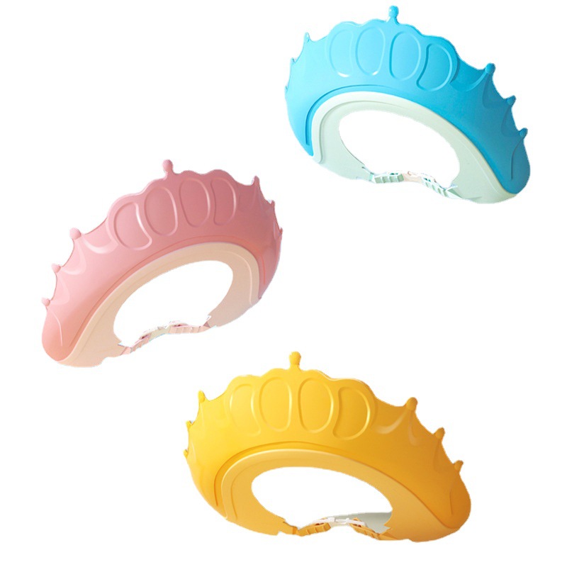 Children's Shampoo Cap Infant and Toddler Cartoon Shampoo Artifact Silicone Shampoo Cap Ear Protection Eye Protection Waterproof Baby Shower Cap