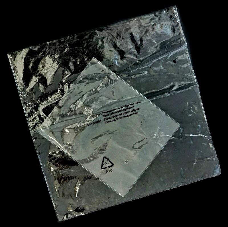 Pvc Pocket Transparent Frosted Doll with Extended Double-Sided Logo Embossed Figurine Gold Foil Air Hole Toy Packaging Bag