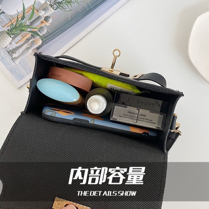 2025 New Fashion Bag Women's All-match Handbag Fashion Retro Kelly Bag Shoulder Crossbody Small Square Bag Wholesale