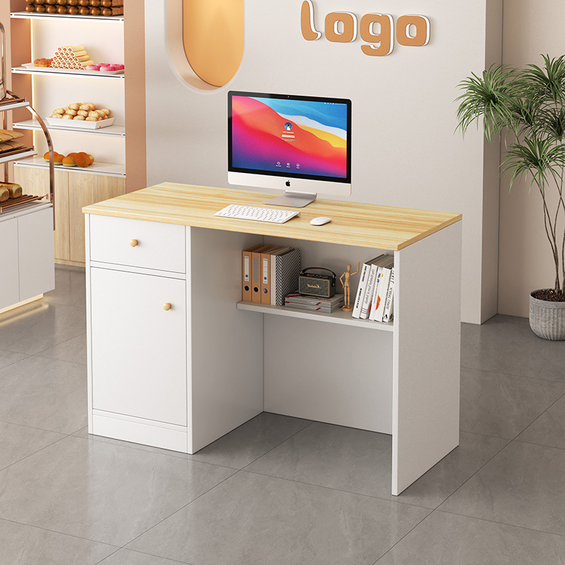 Простой коммерческий бар для кассы магазина одежды, передний стол для салона красоты, приемный стол, маленький стол для женского магазина одежды