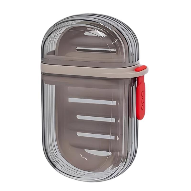 Soap Box Travel Portable Sealed Soap Box with Lid and Drain Mini High-End Soap Box