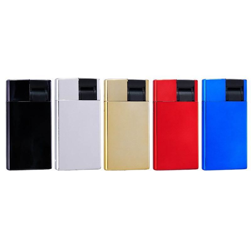 Manufacturer Wholesale Metal Inflatable Lighter Printed Lg Internet Celebrity Hot Style High-Looking Disposable Windproof Lighter Customization