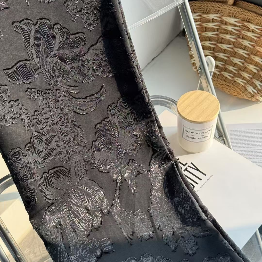 Factory Direct Sales 2025 Spring and Summer Full Polyester Cut Flower Colorful Stereo Flower Women's Skirt Fabric Digital Printing