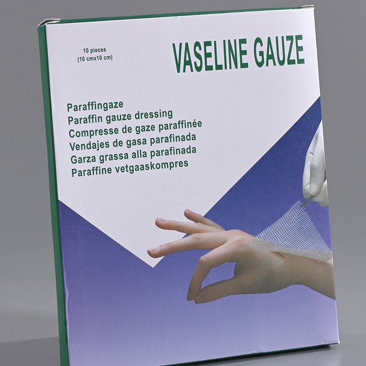 Медицинская марлевая повязка, вазелиновая, для лечения ожогов, уход за сухими ранами, стерильная упаковка