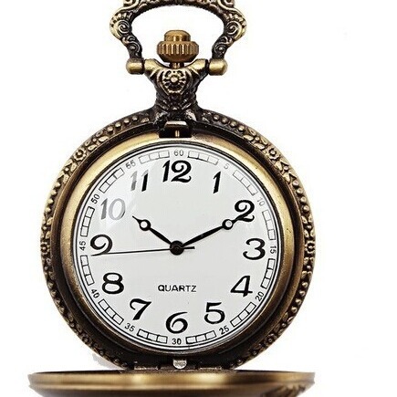 Wholesale Retro Flip Zodiac Large Pocket Watch Creative Men's and Women's Students Watch Large Dial Old People