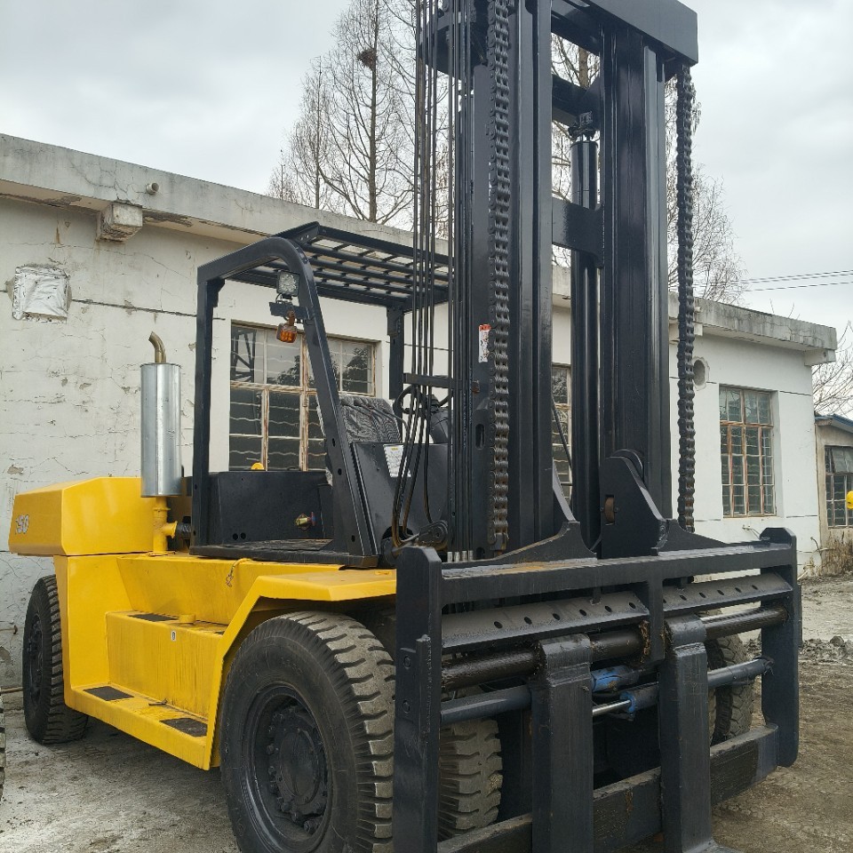 Foreign Trade Used Komatsu 15 Ton Forklift Machine in Good Condition Cheap Price Free Inspection Package Shipping