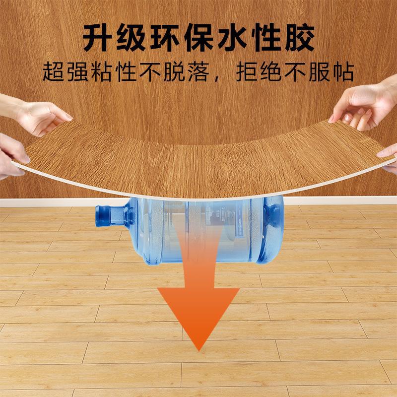 Thickened Imitation Wood Grain Self-Adhesive Wallpaper Waterproof and Moisture-Proof Furniture Renovation Leather Boeing Film Background Wall Sticker