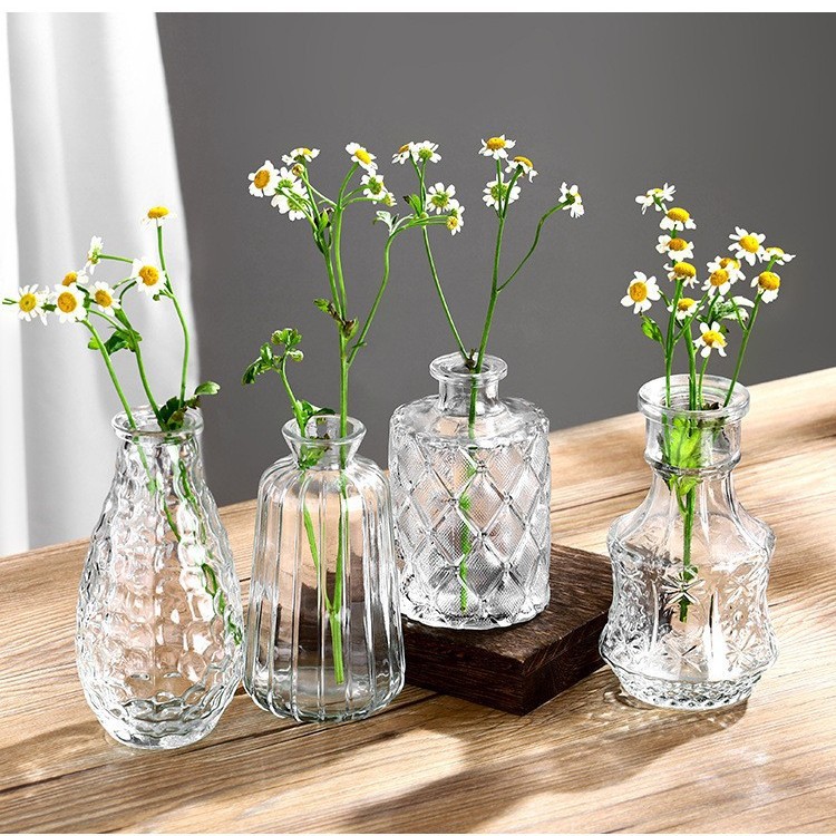 Amazon's Hottest Vase Set, Mini Glass Vase, Wedding Living Room Table, Decorative Vase, Ornaments