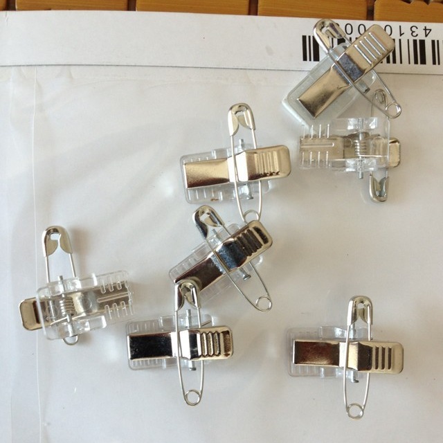 Glue Clip Metal Clip Certificate Clip Chest Clip Student Staff Brand Clip Lanyard Accessories Clip Double Pass