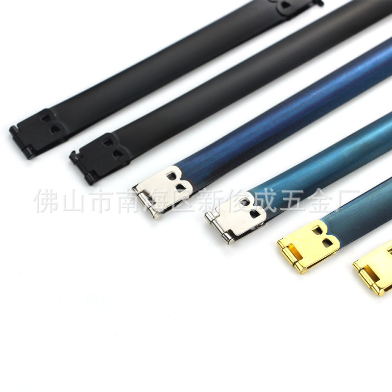 Extrusion type fierce piece spring clip gold metal twisted piece spring diy automatic closing storage bag hardware accessories