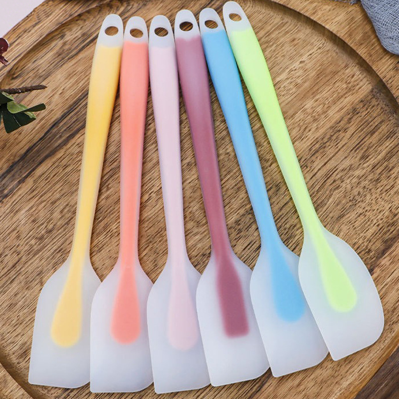 Scraper Translucent Silicone Scraper Integrated Semi-permeable Silicone Scraper Cream Scraper Blade Cake Spatula Baking Tool