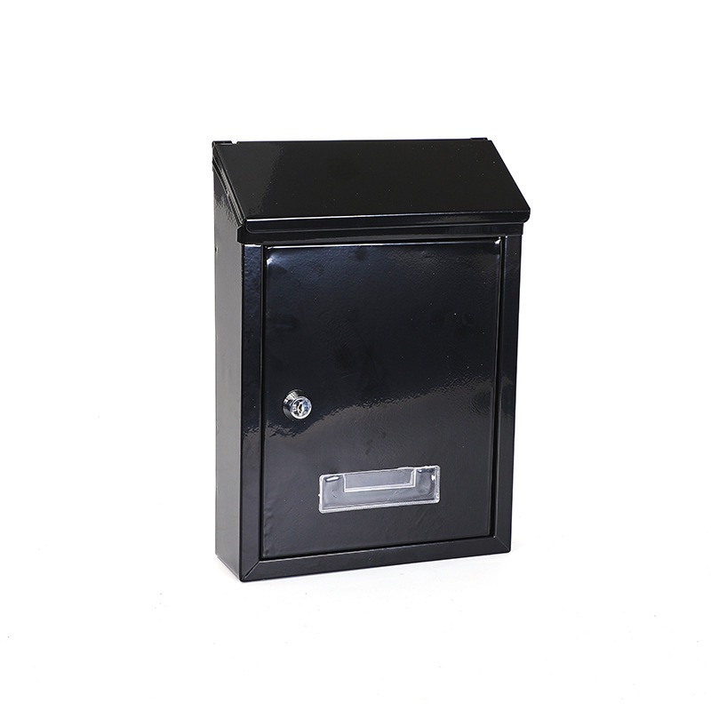 Letter and newspaper box with key lock security wall-mounted mailbox outdoor mailbox suggestion box metal delivery box cross border