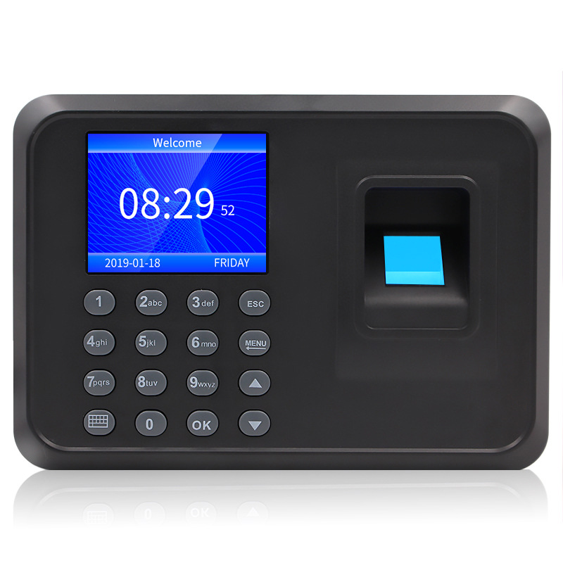 Youku F01 Fingerprint Attendance Machine Recording Finger Sign-In Machine for up and down to Work, Export Recording Employee Attendance Fingerprint Punch-In