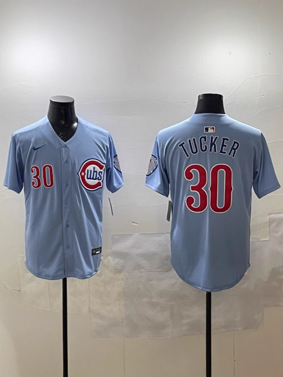Foreign Trade Baseball Suit Cubs Chicago Cubs #30Tucker 27#Suzuki 21#Hoerner