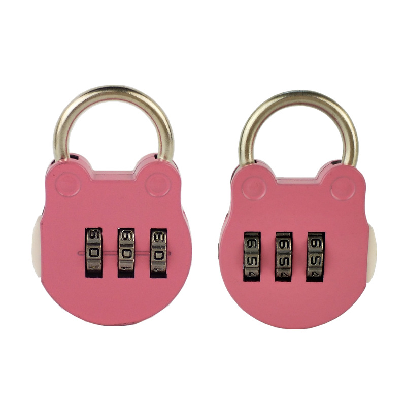 Factory supply 109 cartoon mini digital password padlock box bag lock briefcase small password lock gym lock