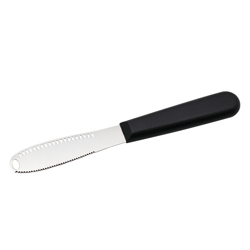 Cheese Knife with Holes, Butter Knife, Bread Jam Pizza Spatula, Stainless Steel Serrated Cheese Scraper Wholesale