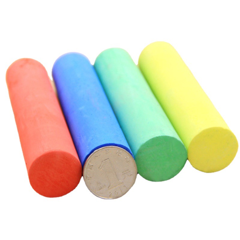 Large Bold Sidewalk Easy Clean Industrial Street Wood Steel Pipe Colorful White Chalk