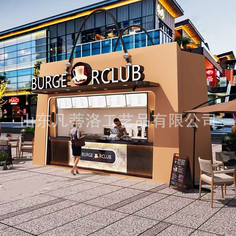 Internet Celebrity Pose Props Can Be Used as Coffee Houses to Sell Snack Stalls, Metal Fiberglass Custom Food Truck Manufacturers